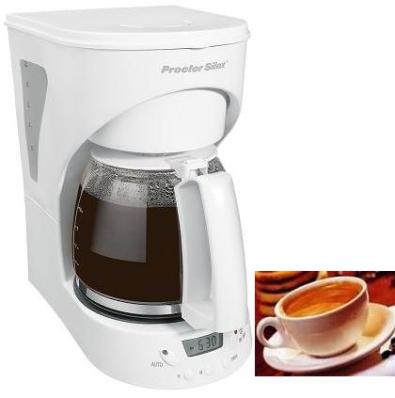 Proctor Silex 43571Y 12 Cup Coffee Maker with Clock Coffee